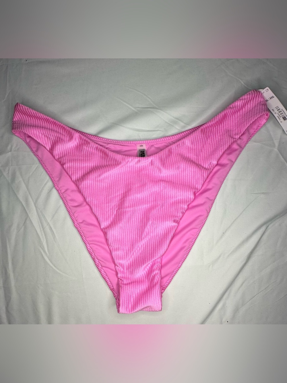 Victoria’s Secret PINK Hot Pink Ribbed Brazilian Bikini Bittom